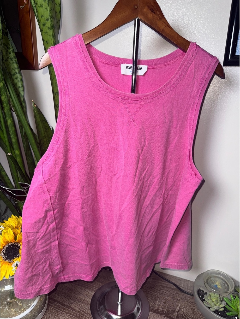 Double Zero Boxy Cropped Tank